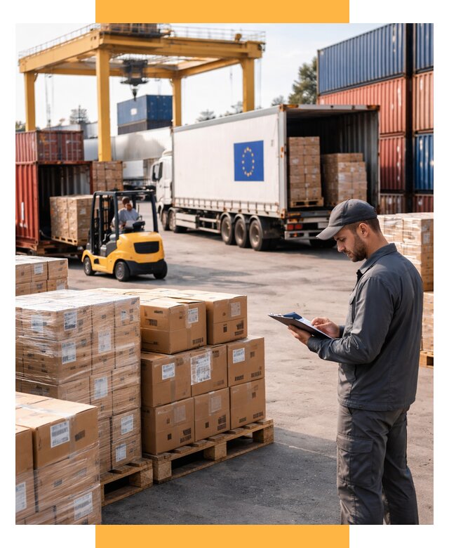 Доставка грузов из Европы от 12462 р., логистика СетСервис-Тшт