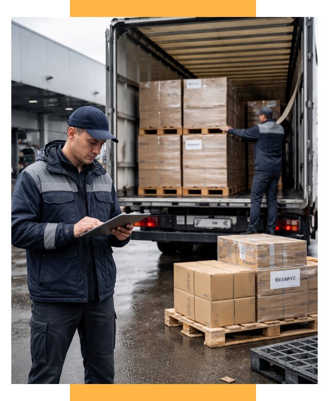 Доставка грузов из Беларуси от 15578 р. логистика СетСервис-Тшт