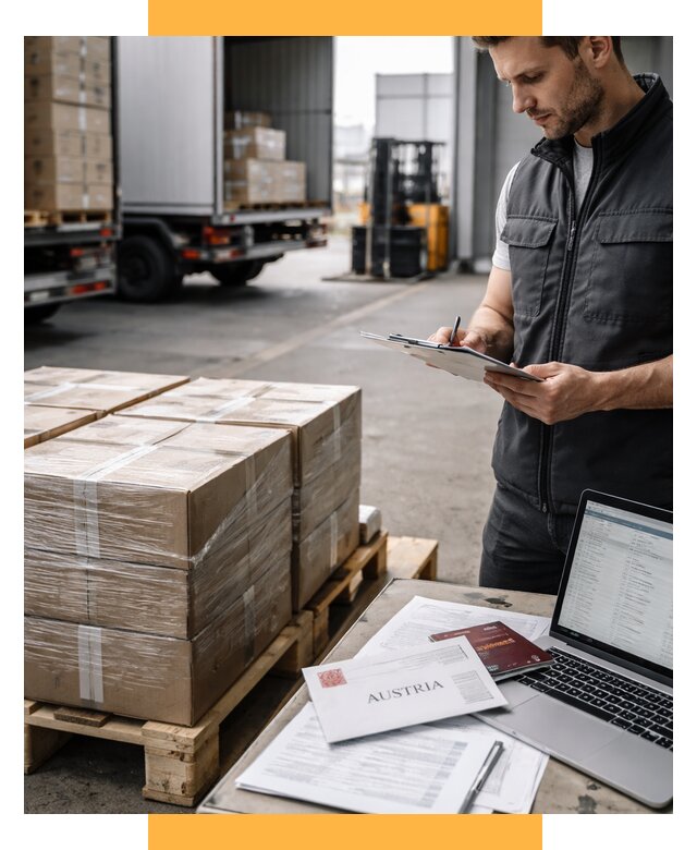 Доставка в Австрию от 67503 р. Логистика и экспорт СетСервис-Тшт