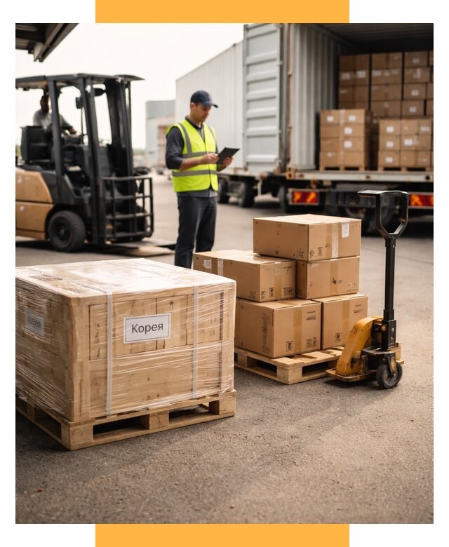 Доставка грузов в Корею из России от 36348 р. | СетСервис-Тшт