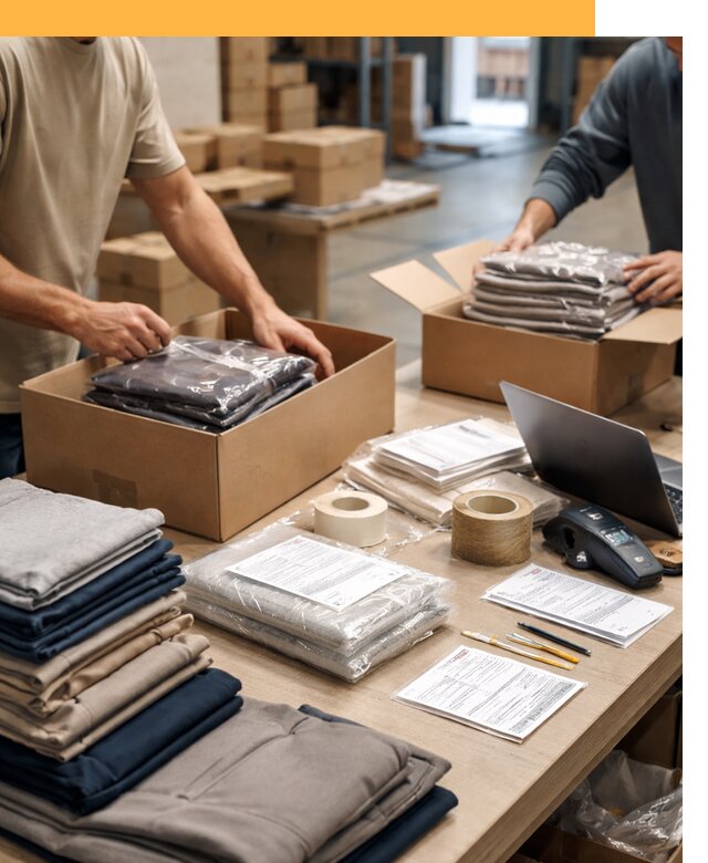 Перевозка одежды по миру от 7789 руб. с таможенным оформлением